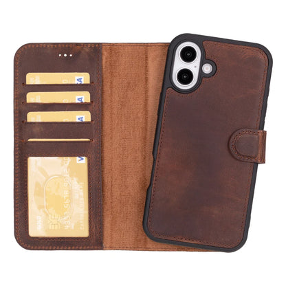 Magic iPhone 16 Detachable Leather Wallet Case – Expanded Palette