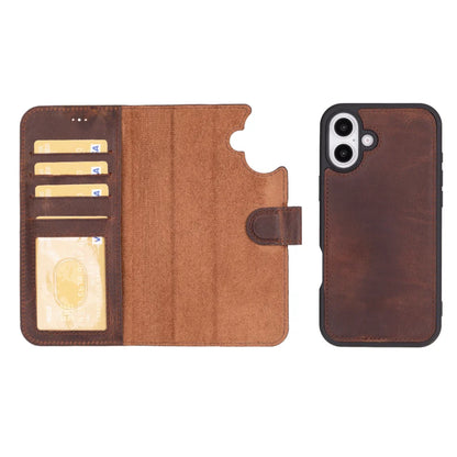 Magic iPhone 16 Detachable Leather Wallet Case – Expanded Palette