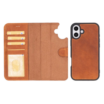 Magic iPhone 16 Plus Detachable Leather Wallet Case – Expanded Palette