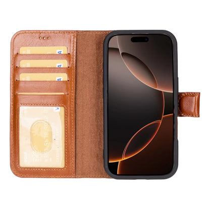 Magic iPhone 16 Pro Detachable Leather Wallet Case – Expanded Palette