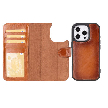 Magic iPhone 16 Pro Detachable Leather Wallet Case – Expanded Palette