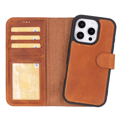 Magic iPhone 16 Pro Detachable Leather Wallet Case – Expanded Palette