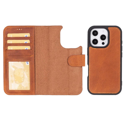 Magic iPhone 16 Pro Detachable Leather Wallet Case – Expanded Palette