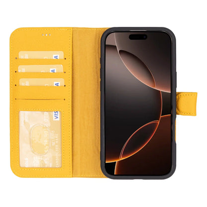 Magic iPhone 16 Pro Detachable Leather Wallet Case – Expanded Palette