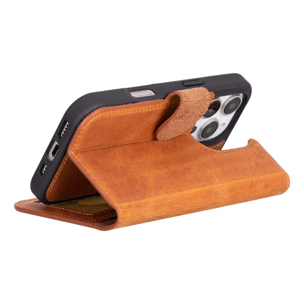 Magic iPhone 16 Pro Detachable Leather Wallet Case