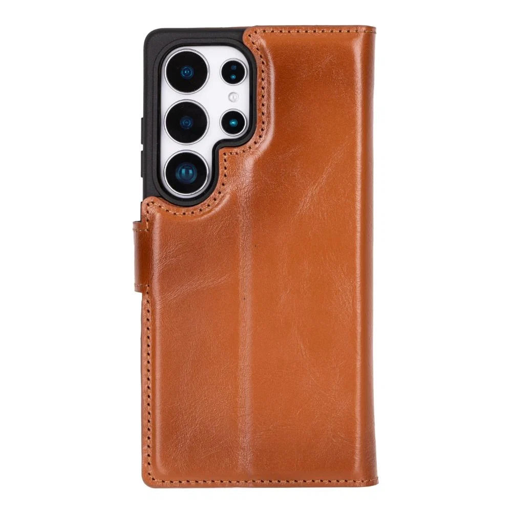 Magic Samsung Galaxy S25 Ultra Leather Detachable Wallet Case