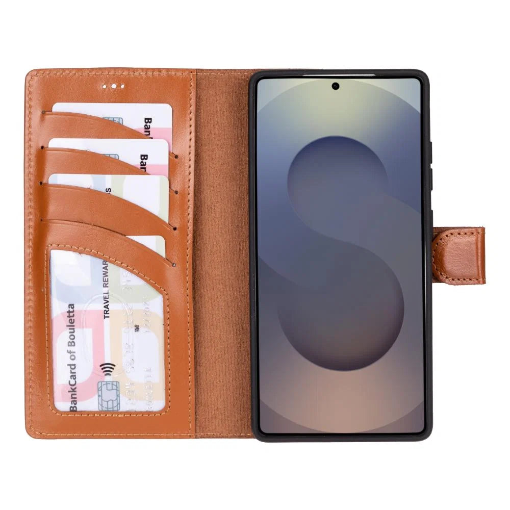Magic Samsung Galaxy S25 Ultra Leather Detachable Wallet Case