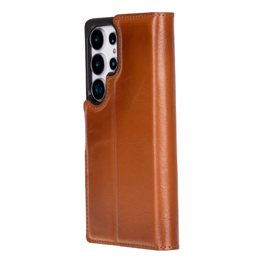 Magic Samsung Galaxy S25 Ultra Leather Detachable Wallet Case