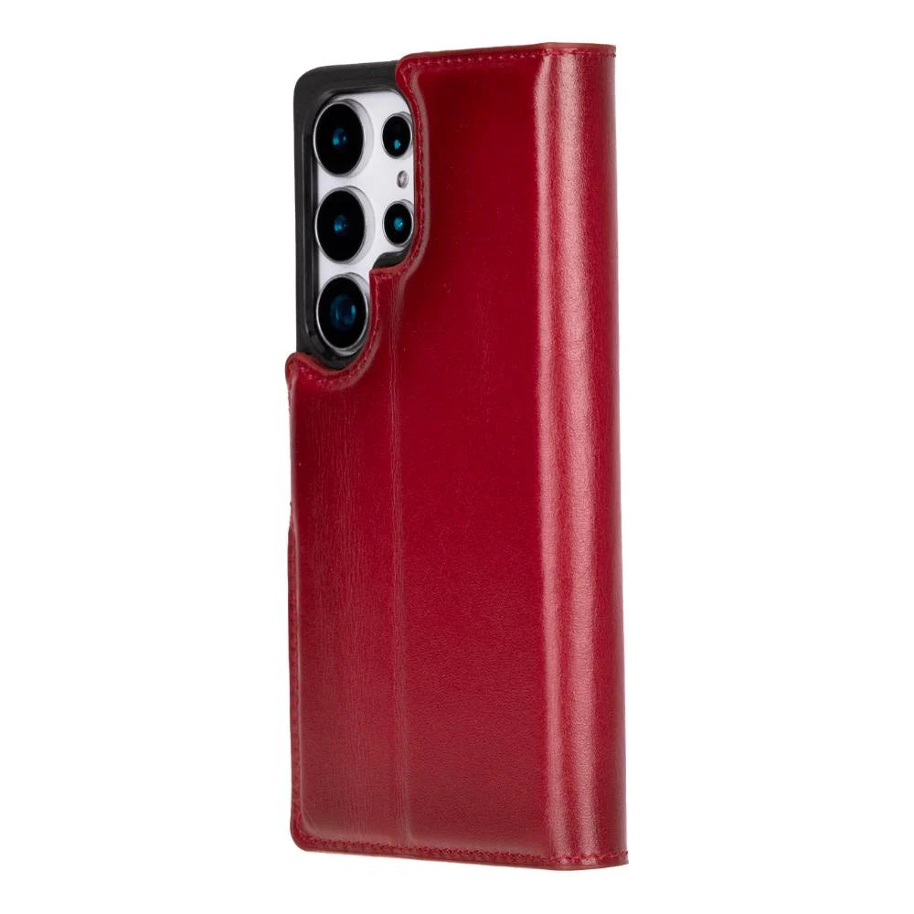 Magic Samsung Galaxy S25 Ultra Leather Detachable Wallet Case