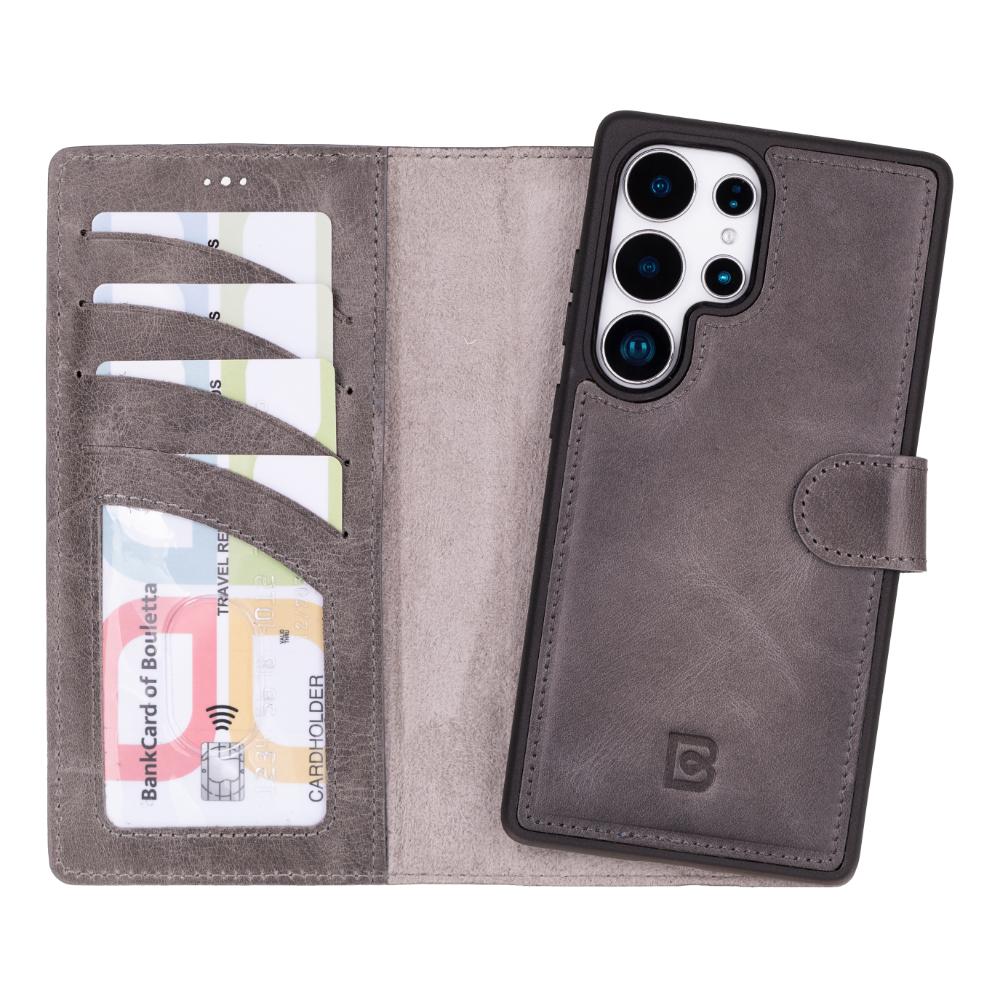 Magic Samsung Galaxy S25 Ultra Leather Detachable Wallet Case