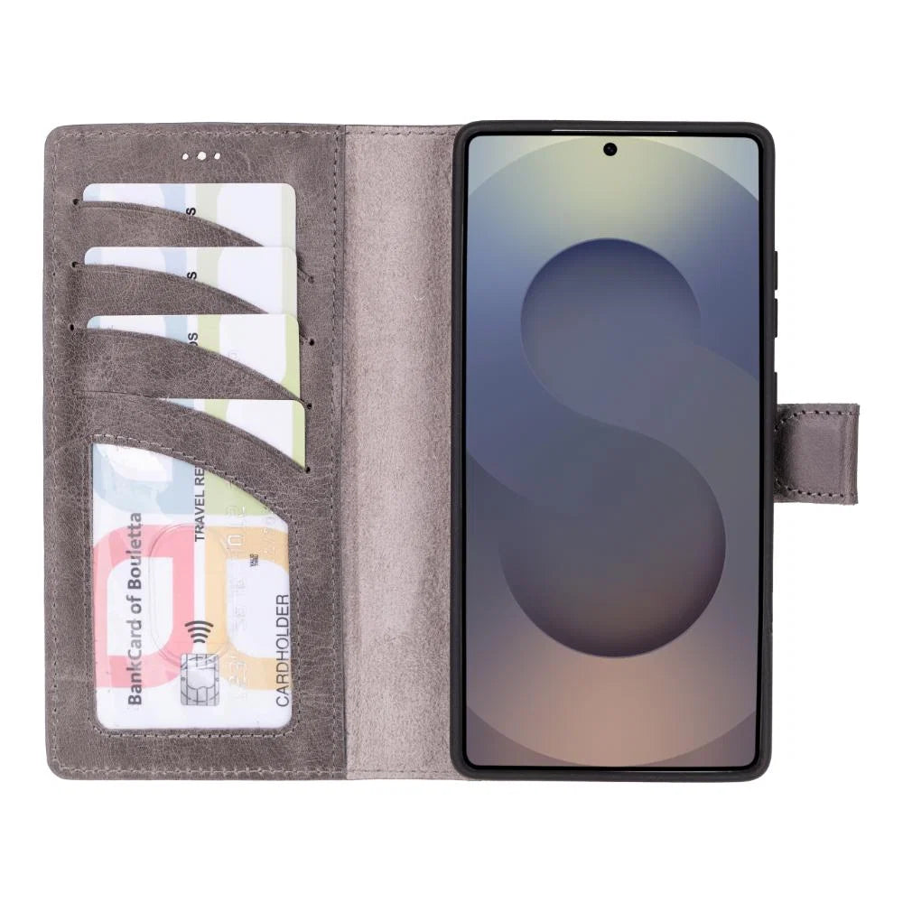 Magic Samsung Galaxy S25 Ultra Leather Detachable Wallet Case