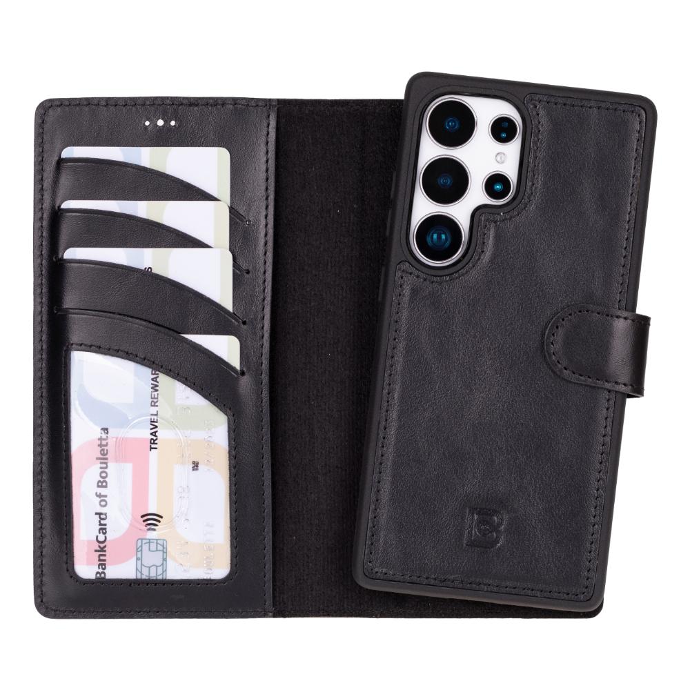 Magic Samsung Galaxy S25 Ultra Leather Detachable Wallet Case