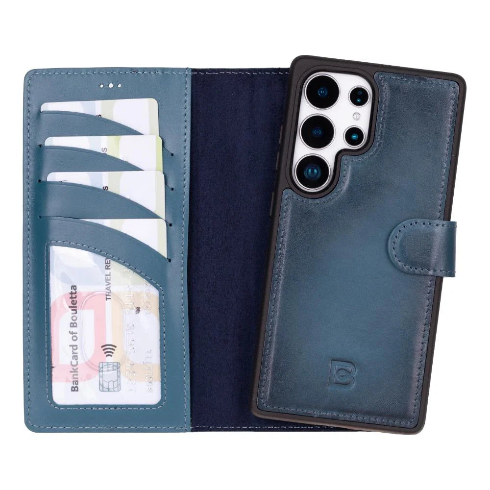 Magic Samsung Galaxy S25 Ultra Leather Detachable Wallet Case
