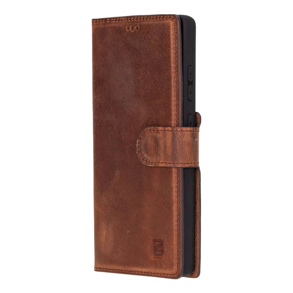Magic Samsung Galaxy S25 Ultra Leather Detachable Wallet Case