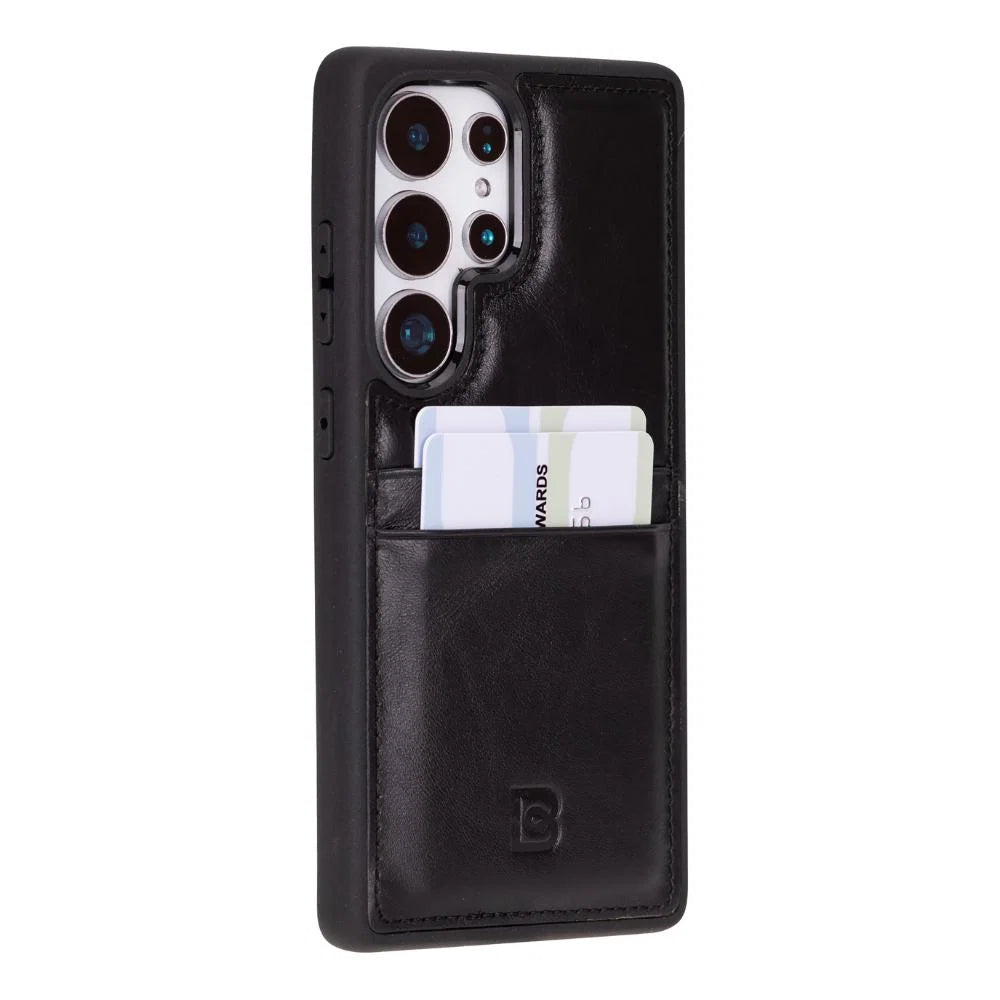 Flex Cover Leather Samsung Galaxy S25 Ultra Case with Card Holder