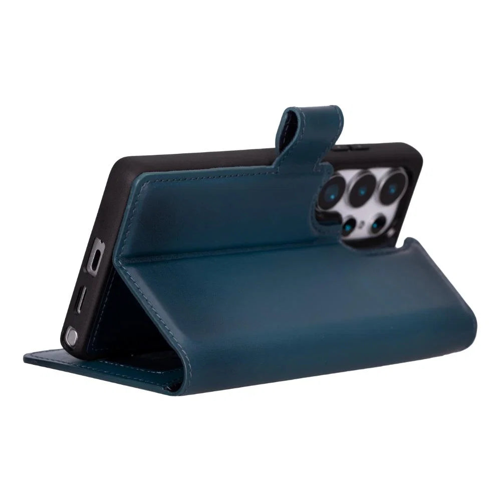 Magic Samsung Galaxy S25 Ultra Leather Detachable Wallet Case