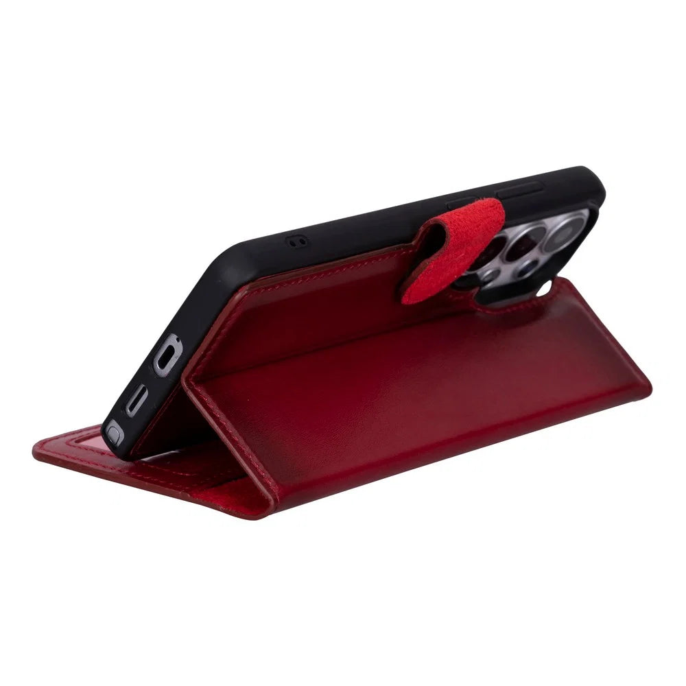Magic Samsung Galaxy S26 Ultra Leather Detachable Wallet Case