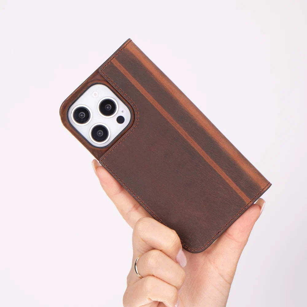 Sonat Leather iPhone 16 Pro Max Folio Case