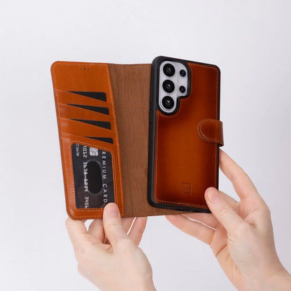 Magic Samsung Galaxy S26 Ultra Detachable Leather Wallet Case – Expanded Palette
