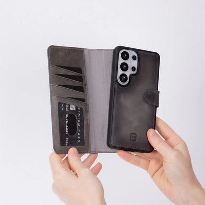 Magic Samsung Galaxy S26 Ultra Detachable Leather Wallet Case – Expanded Palette