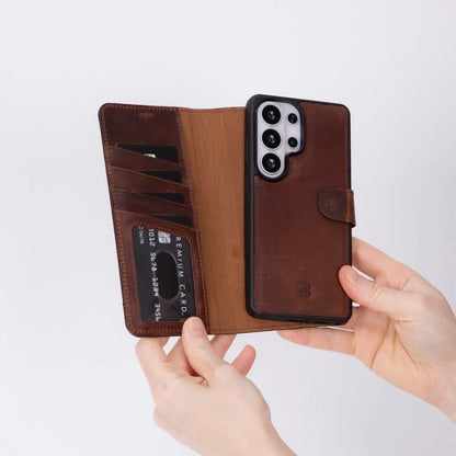 Magic Samsung Galaxy S26 Ultra Detachable Leather Wallet Case – Expanded Palette