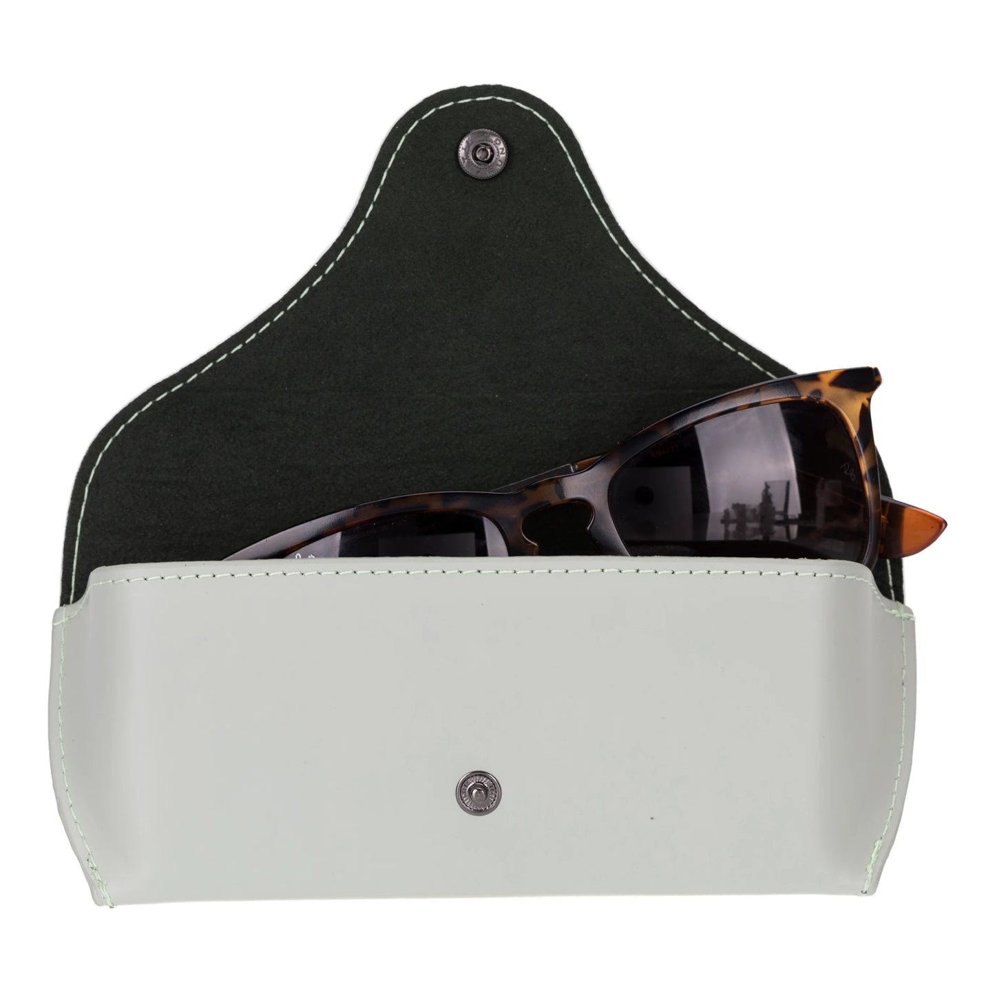 Roan Leather Glasses Case Dark Blue