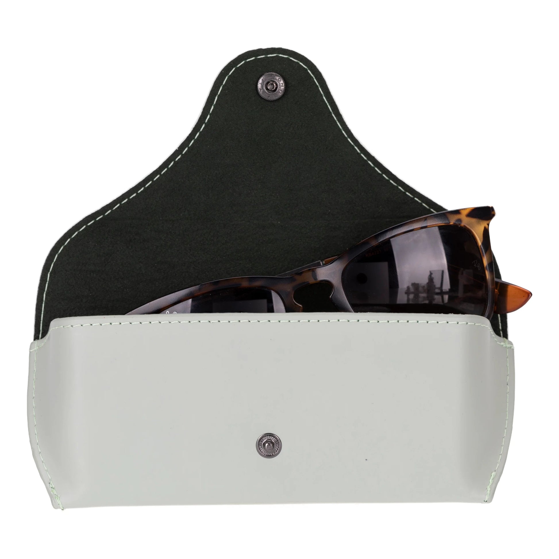 Roan Leather Glasses Case Dark Blue