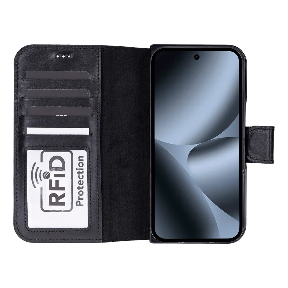 Wallet ID Google Pixel 10 Pro Fold Leather Folio Case