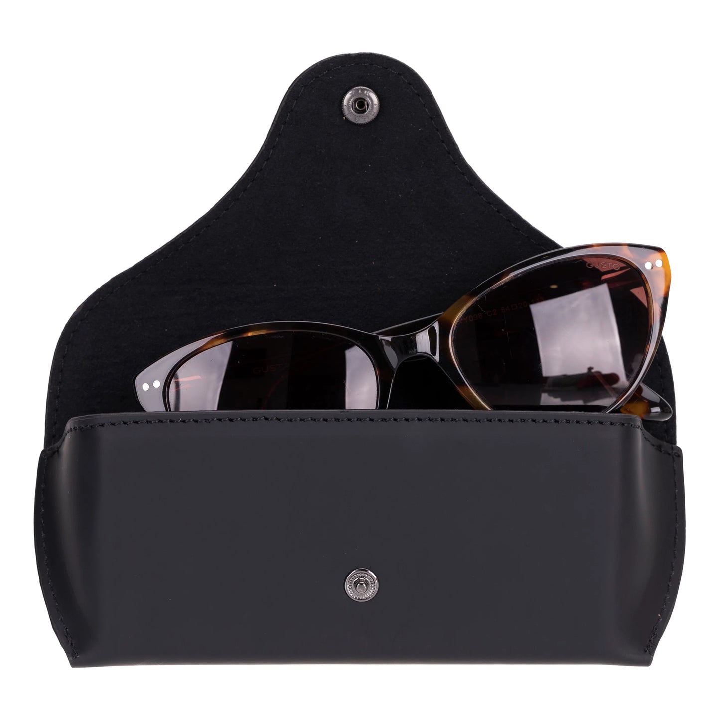 Roan Leather Glasses Case Dark Blue