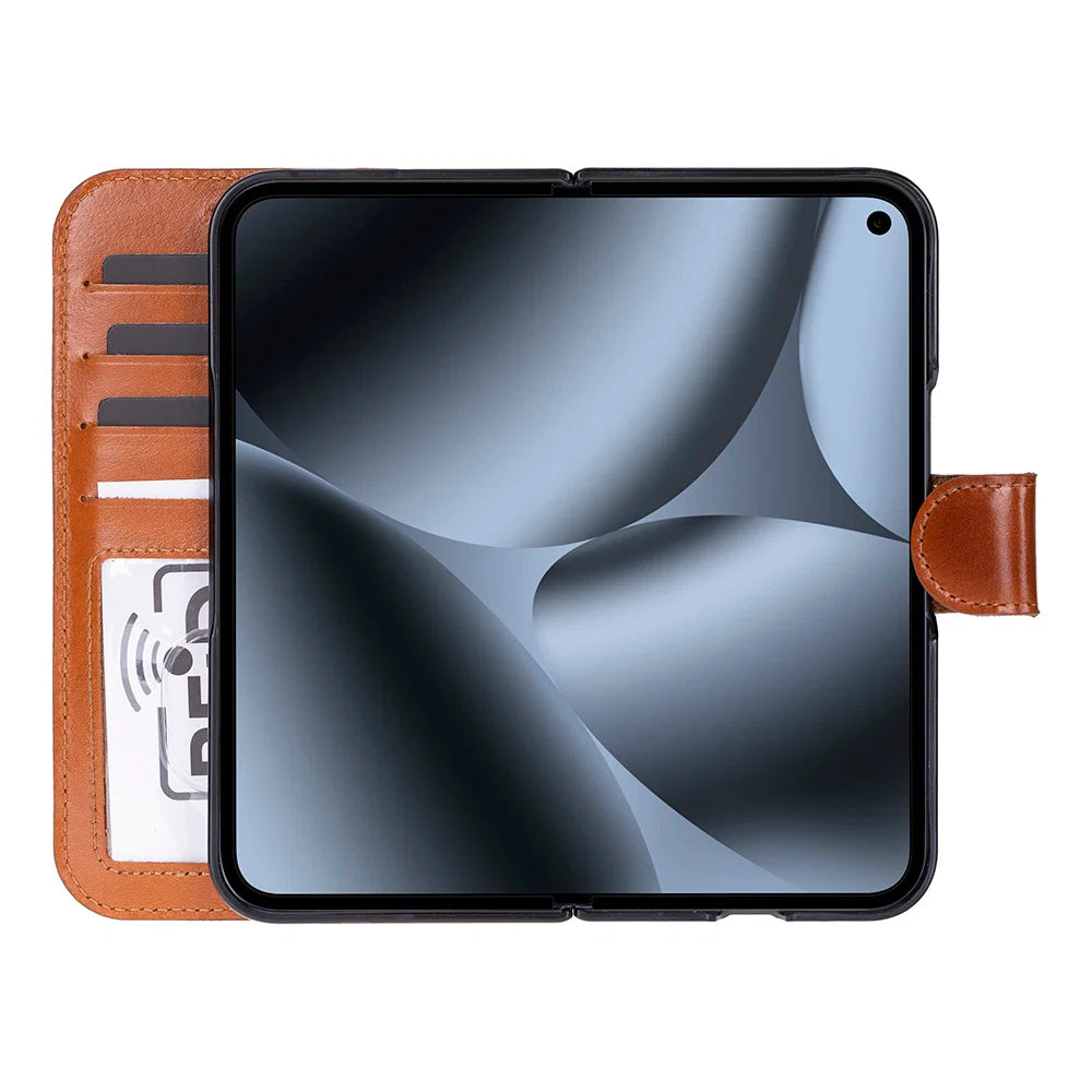 Wallet ID Google Pixel 10 Pro Fold Leather Folio Case