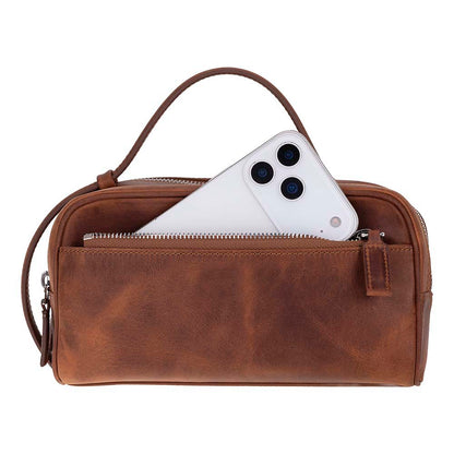 Travero Leather Toiletry Bag