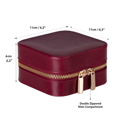 Amanda Medium Leather Jewelry Box