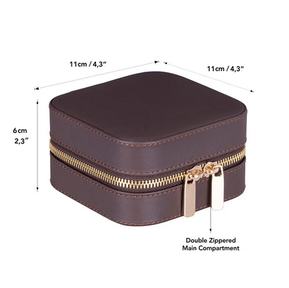 Amanda Medium Leather Jewelry Box