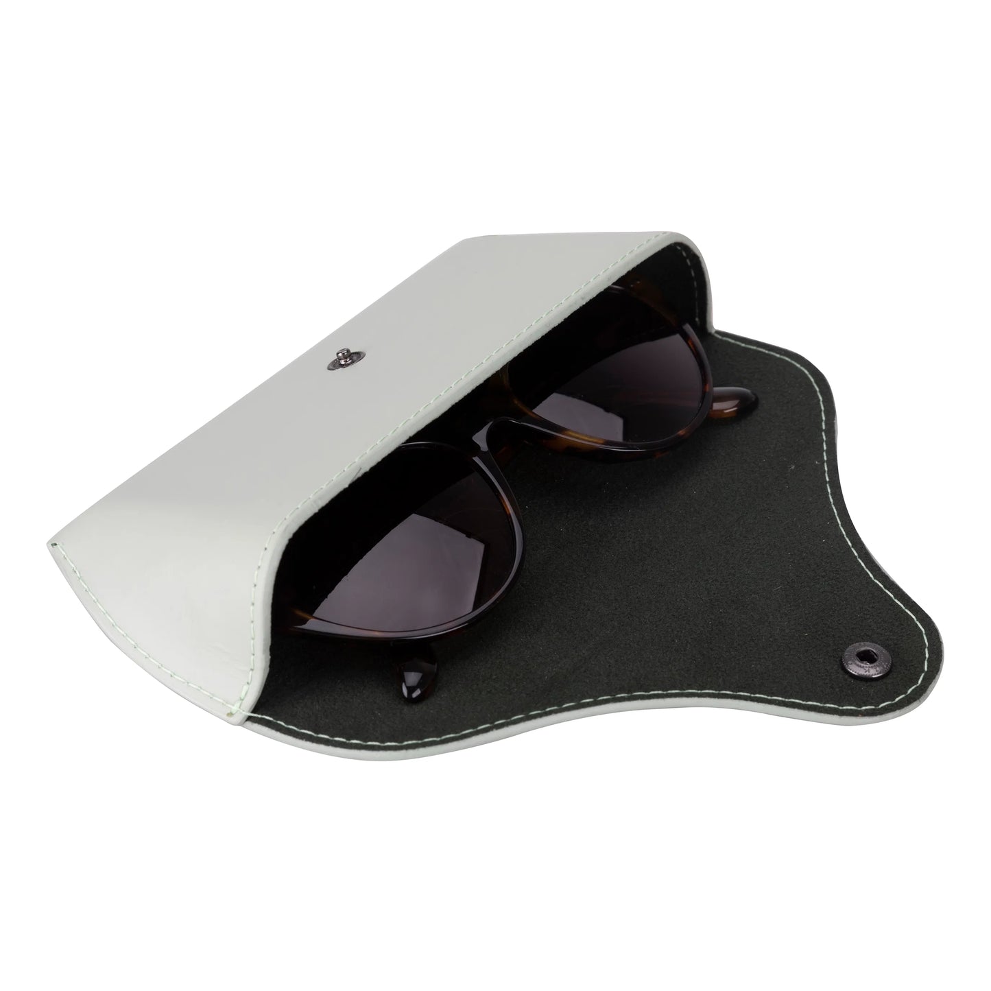 Roan Leather Glasses Case Dark Blue