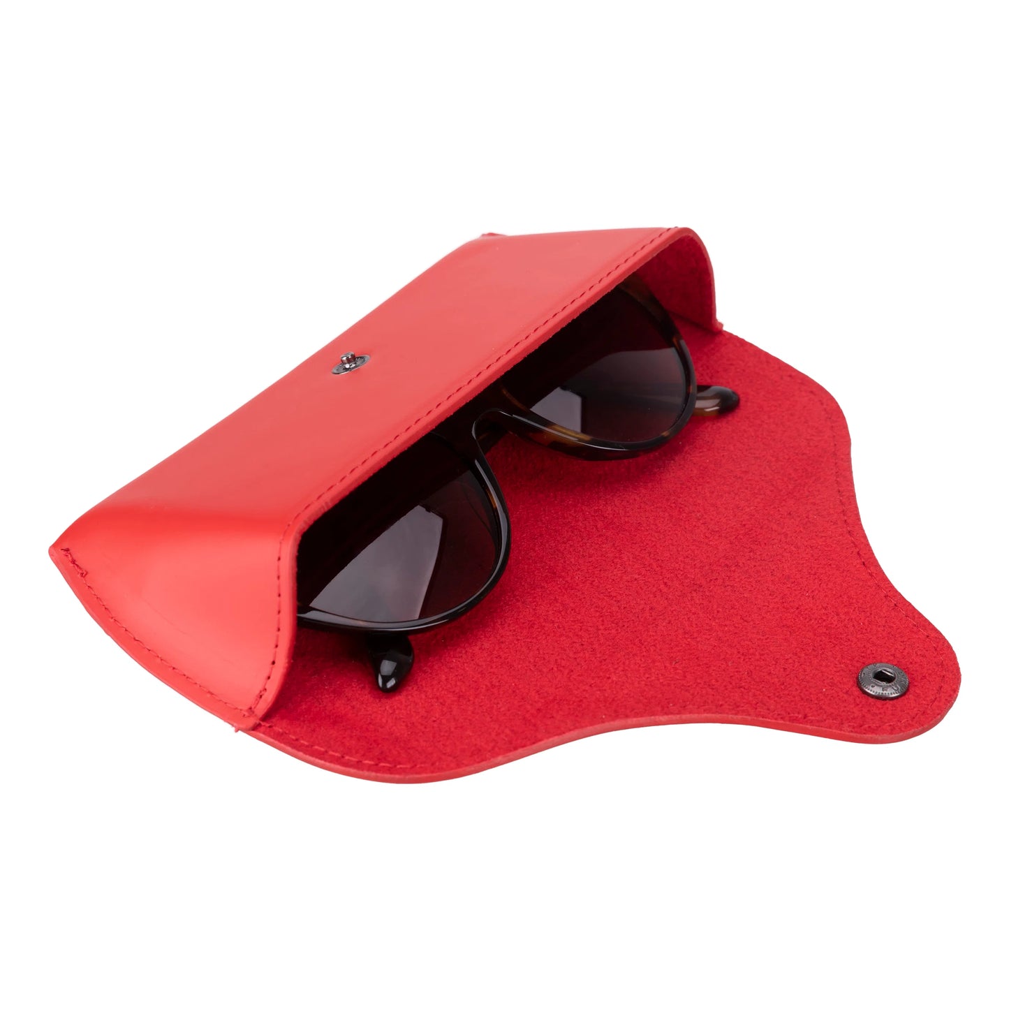Roan Leather Glasses Case Dark Blue
