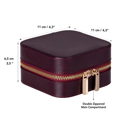 Amanda Medium Leather Jewelry Box