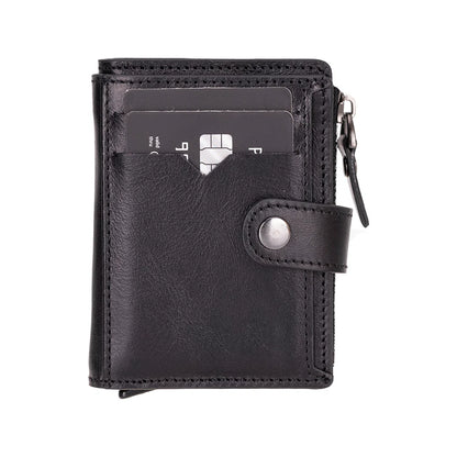 Rodos Zip Pop-Up Leather Card Holder