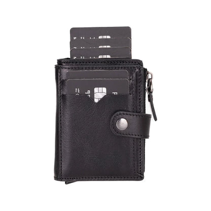 Rodos Zip Pop-Up Leather Card Holder