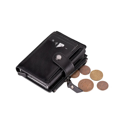 Rodos Zip Pop-Up Leather Card Holder