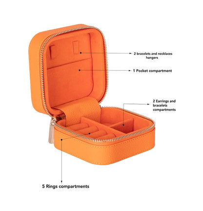 Amanda Medium Leather Jewelry Box