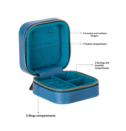 Amanda Medium Leather Jewelry Box