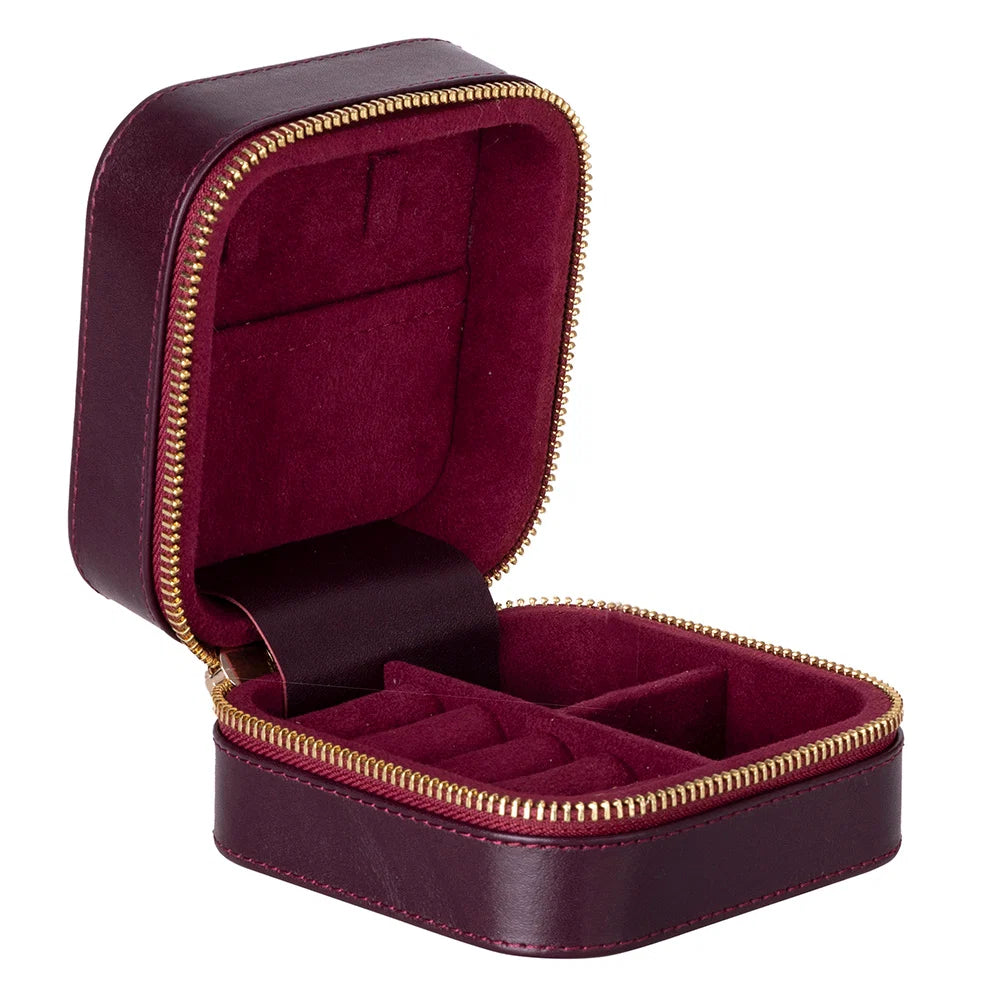 Amanda Leather Jewelry Box, Medium