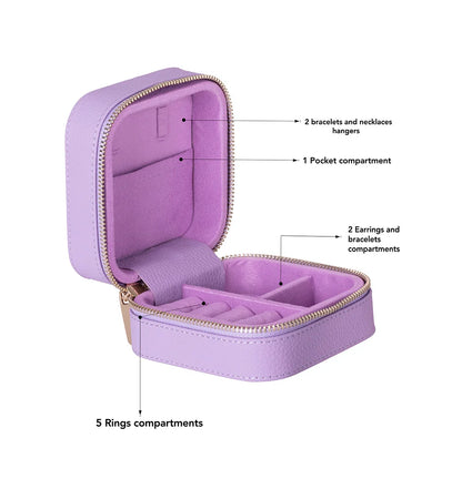 Amanda Medium Leather Jewelry Box