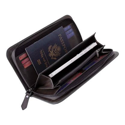 Novarco Leather Wristlet Clutch