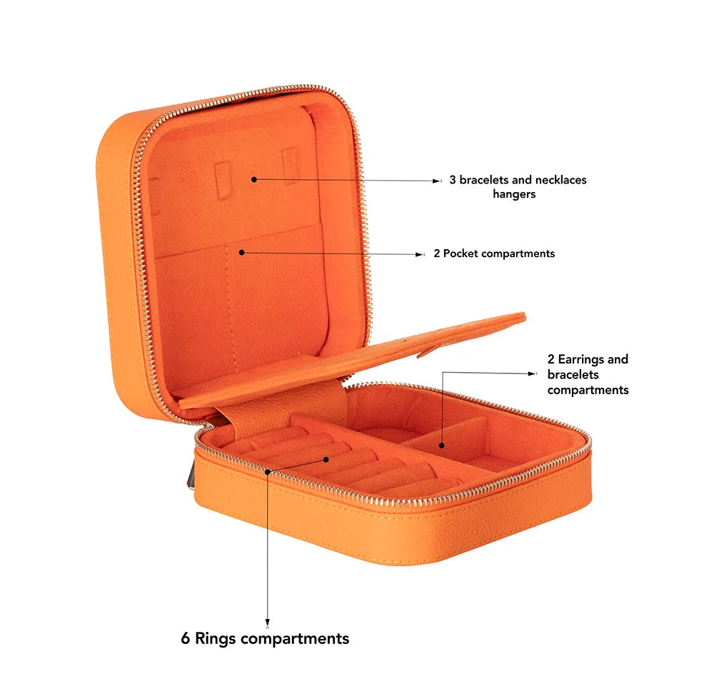 Amanda Leather Jewelry Box, Large