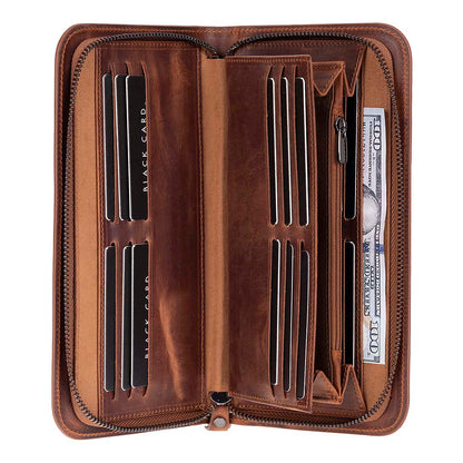 Novarco Leather Wristlet Clutch