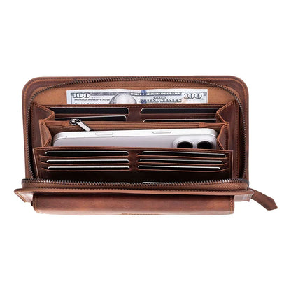 Novarco Leather Wristlet Clutch