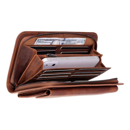 Novarco Leather Wristlet Clutch