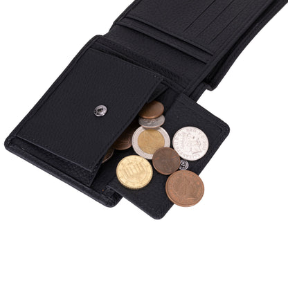 Veltron Structured Leather Bifold Wallet