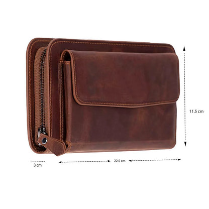 Novarco Leather Wristlet Clutch